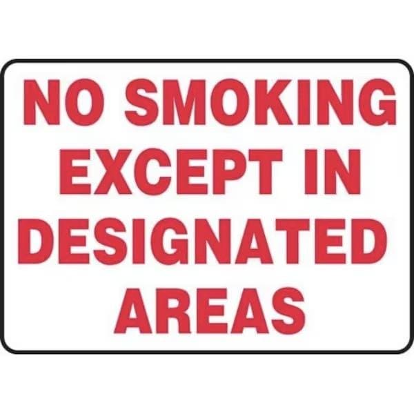 Accuform Safety Sign NO SMOKING 10 in x 14 in MSMK416XP - main